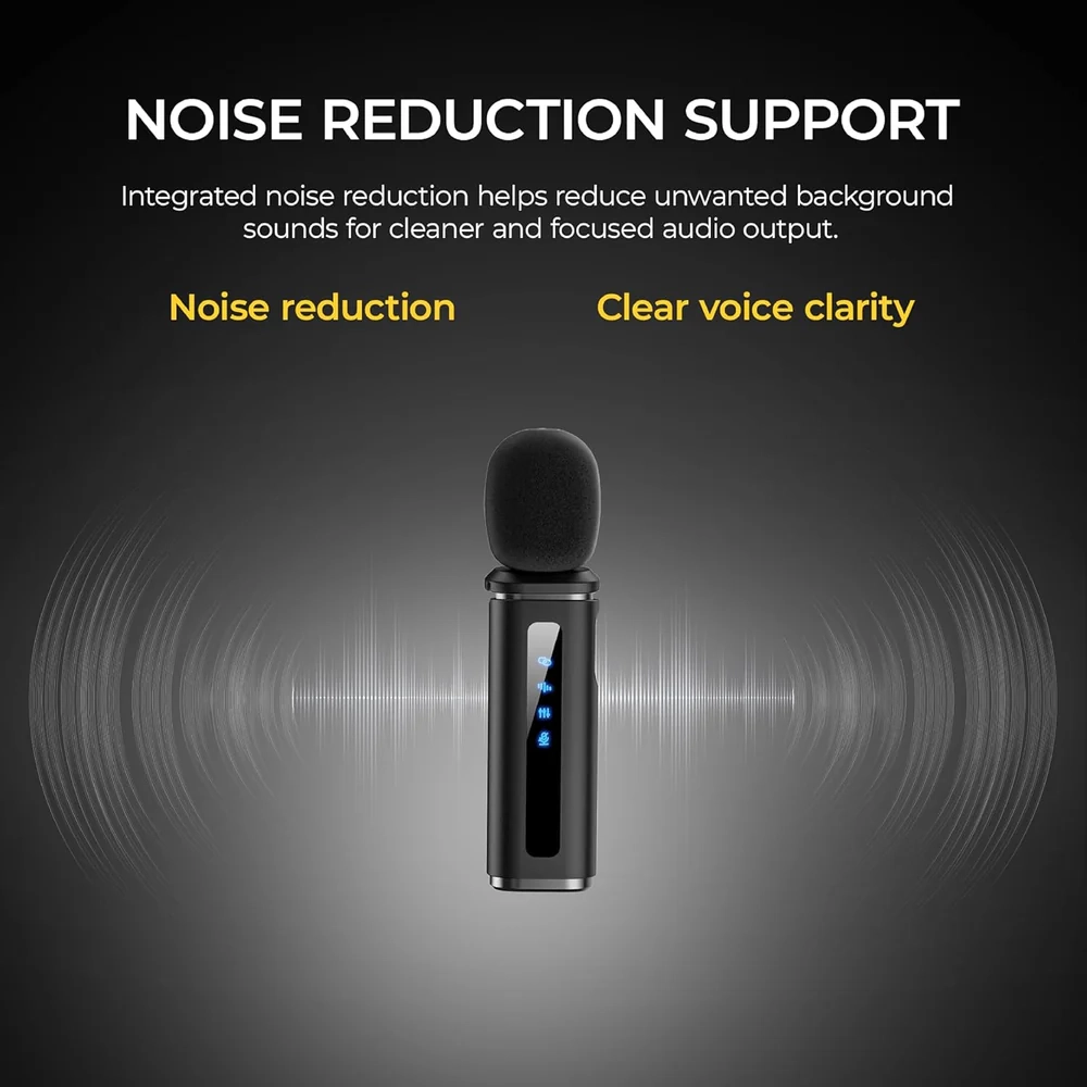 DigiTek Wireless Microphone Type C With 2 Mic (DWM 014) view 3